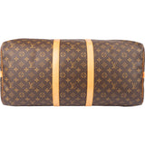 Louis Vuitton Canvas Monogram Keepall 55 Bandouliere
