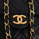 Chanel Quilted Lambskin 24K Gold Single Flap Shoulder Bag