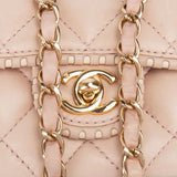 Chanel Quilted Lambskin 24K Gold Single Flap Crossbody Bag