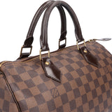 Louis Vuitton Damier Ebene Monogram Speedy 30 Handbag