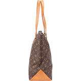 Louis Vuitton Canvas Monogram Cabas Mezzo Shoulder Bag