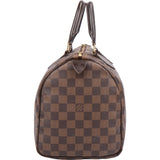 Louis Vuitton Damier Ebene Monogram Speedy 30 Handbag