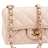 Chanel Quilted Lambskin 24K Gold Single Flap Crossbody Bag
