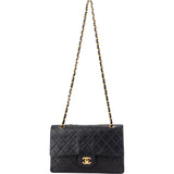 Chanel Quilted Lambskin 24K Gold Medium Double Flap Bag