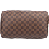 Louis Vuitton Damier Ebene Monogram Speedy 30 Handbag