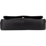 Chanel Noir Chevron Lambskin Single Flap Shoulder Bag