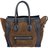 Celine Suede Luggage Handbag