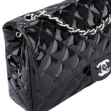 Chanel Quilted Patent Leather Single Flap Crossbody Bag