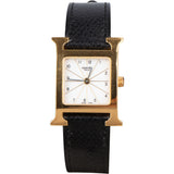 Hermès Gold Tone Heure H HH1.201 Women Watch