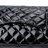 Chanel Quilted Patent Leather Single Flap Crossbody Bag