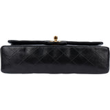 Chanel Quilted Lambskin 24K Gold Medium Double Flap Crossbody Bag