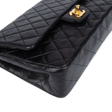 Chanel Quilted Lambskin 24K Gold Medium Double Flap Crossbody Bag
