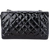 Chanel Quilted Patent Leather Single Flap Crossbody Bag