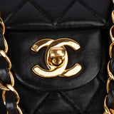 Chanel Quilted Lambskin 24K Gold Medium Double Flap Crossbody Bag