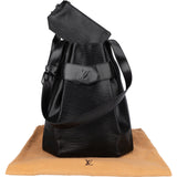 Louis Vuitton Noir Epi Leather Sac De Paule Shoulder Bag