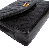 Chanel Quilted Lambskin 24K Gold Single Flap Shoulder Bag