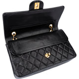 Chanel Quilted Lambskin 24K Gold Medium Double Flap Crossbody Bag
