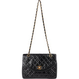 Chanel Quilted Lambskin 24K Gold Single Flap Shoulder Bag