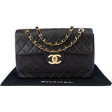 Chanel Quilted Lambskin 24K Gold Jumbo Single Flap Crossbody Bag