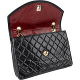 Chanel Quilted Lambskin 24K Gold Single Flap Shoulder Bag