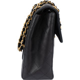 Chanel Quilted Lambskin 24K Gold Jumbo Single Flap Crossbody Bag
