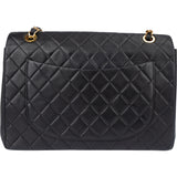Chanel Quilted Lambskin 24K Gold Jumbo Single Flap Crossbody Bag