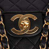 Chanel Quilted Lambskin 24K Gold Jumbo Single Flap Crossbody Bag