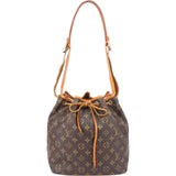 Louis Vuitton Canvas Monogram Sac Noe Petit Shoulder Bag