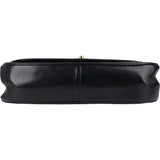 Chanel Quilted Lambskin 24K Gold Half Moon Double Flap Shoulder Bag