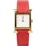 Hermès Gold Tone Heure H HH1.201 Women Watch