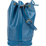 Louis Vuitton Bleu Epi Leather Sac Noe Grande Shoulder Bag