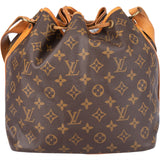 Louis Vuitton Canvas Monogram Sac Noe Petit Shoulder Bag