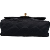 Chanel Quilted Satin Single Flap Crossbody Bag