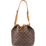 Louis Vuitton Canvas Monogram Sac Noe Petit Shoulder Bag