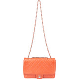 Chanel Quilted Lambskin Palladium Single Flap Crossbody Bag