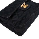 Chanel Quilted Satin Single Flap Crossbody Bag