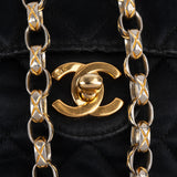 Chanel Quilted Satin Single Flap Crossbody Bag