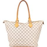Louis Vuitton Damier Azur Monogram Saleya MM Handbag