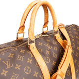Louis Vuitton Canvas Monogram Keepall 55 Bandouliere