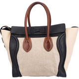 Celine Canvas Tricolor Luggage Handbag