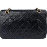 Chanel Quilted Lambskin 24K Gold Medium Double Flap Crossbody Bag
