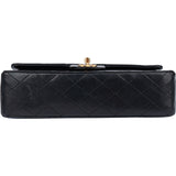 Chanel Quilted Lambskin 24K Gold Medium Double Flap Crossbody Bag