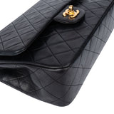 Chanel Quilted Lambskin 24K Gold Medium Double Flap Crossbody Bag