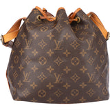 Louis Vuitton Canvas Monogram Sac Noe Petit Shoulder Bag