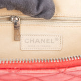 Chanel Rouge Quilted Lambskin CC Shoulder Bag