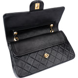 Chanel Quilted Lambskin 24K Gold Medium Double Flap Crossbody Bag