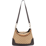 Gucci GG Monogram Bamboo Shoulder Bag