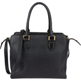 Prada Black Saffiano Leather Vittelo Handbag