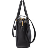 Prada Black Saffiano Leather Vittelo Handbag