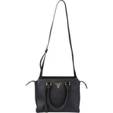 Prada Black Saffiano Leather Vittelo Handbag